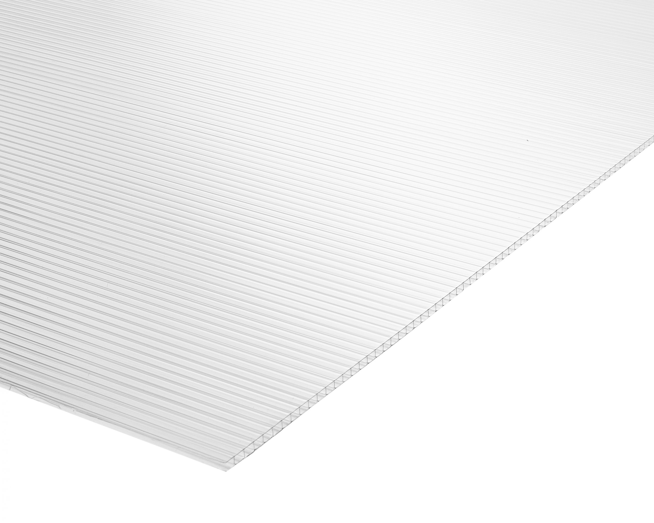 Plancha Policarbonato Alveolar 2.10m x 11.60m x 8mm Transparente