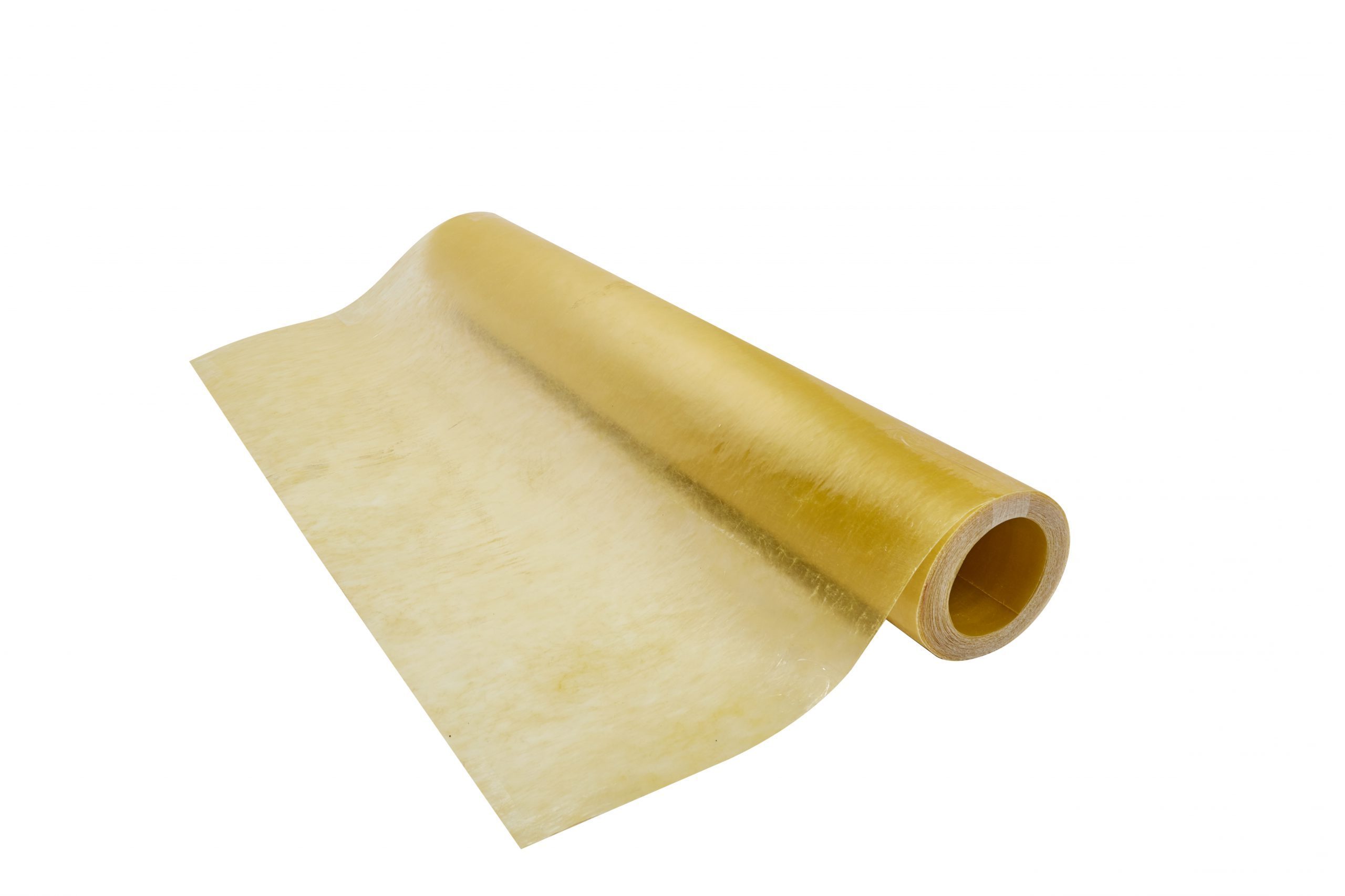 Rollo Plano Fibra de Vidrio (FRP) 1.22m x 20m x 0.5mm Amarillo