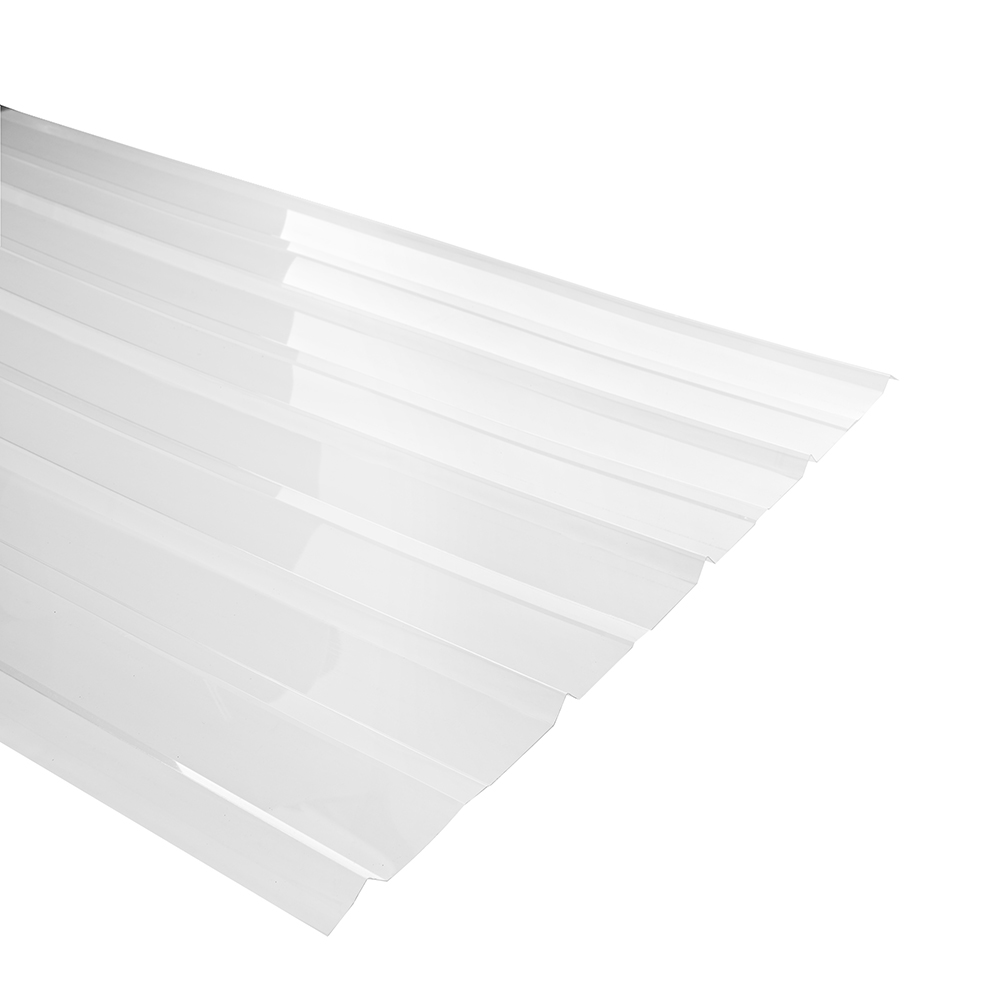 Plancha Policarbonato Corrugado 5V 0.85m x 3.00M x 0.7 mm Transparente